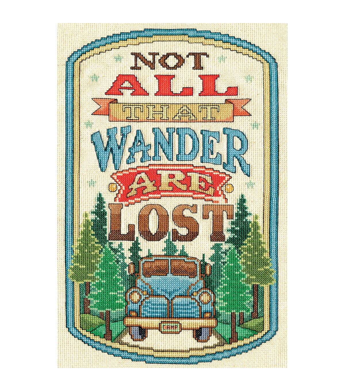 Design Works 8 x 12 All That Wander Counted Cross Stitch Kit