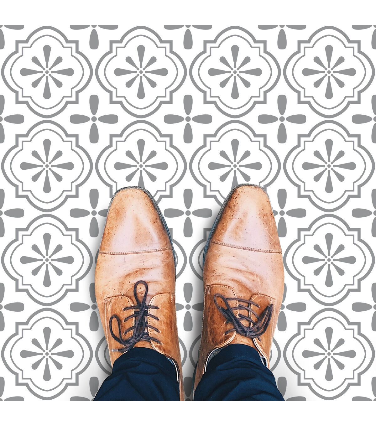 Cosmos Gray Peel And Stick Floor Tile