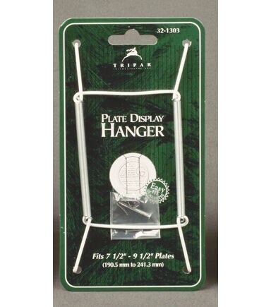 TRIPAR White Vinyl Plate Display Hanger