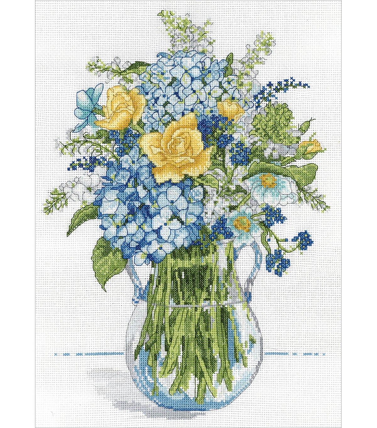 Design Works 10 x 14 Floral Counted Cross Stitch Kit