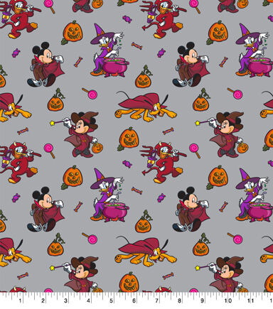 Mickey Friends Hall Vintage Cotton Fabric