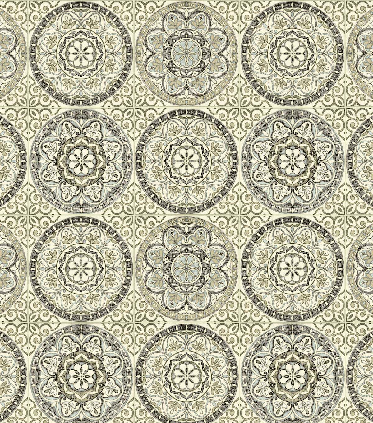 Surface Style 20.5' x 18' Silver Color Wheel Peel & Stick Wallpaper