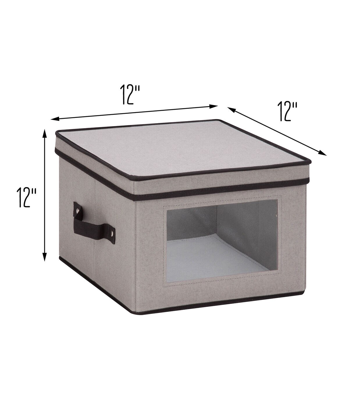Honey Can Do 12 Gray Window Storage Box