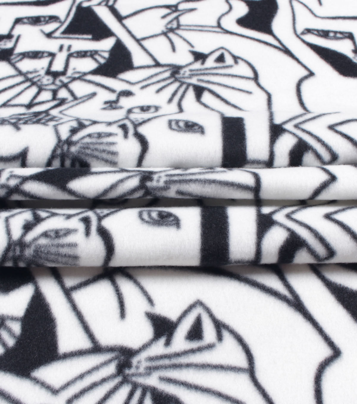 Mod Cat Blizzard Fleece Fabric