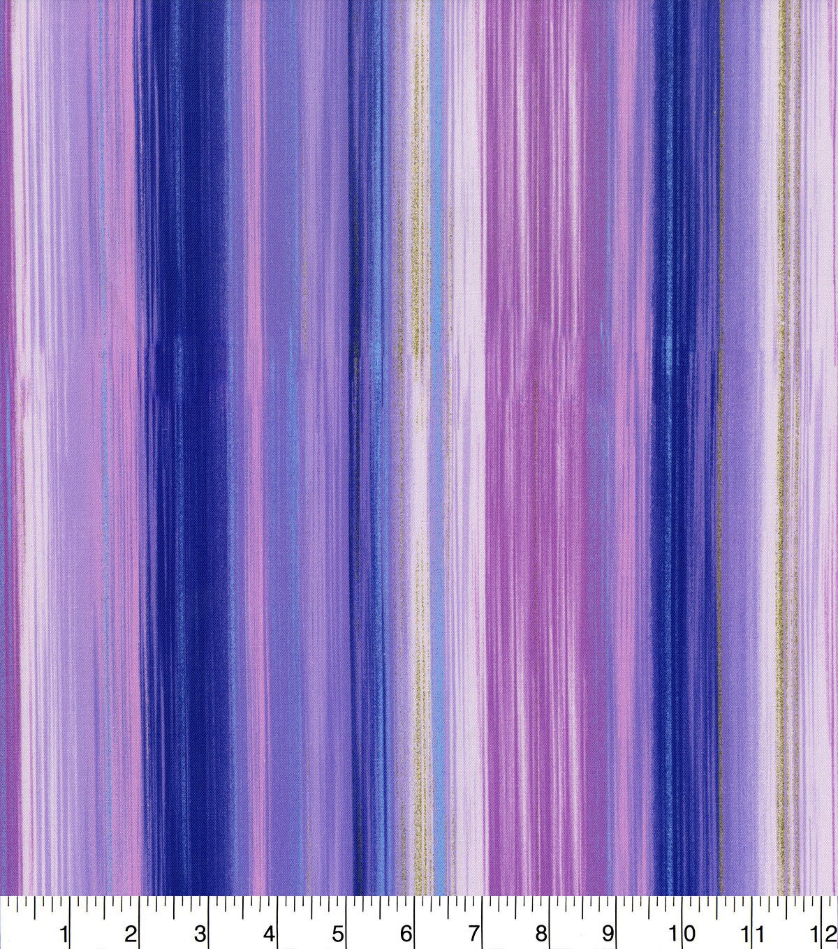 Hi Fashion Purple Stripe Premium Cotton Fabric