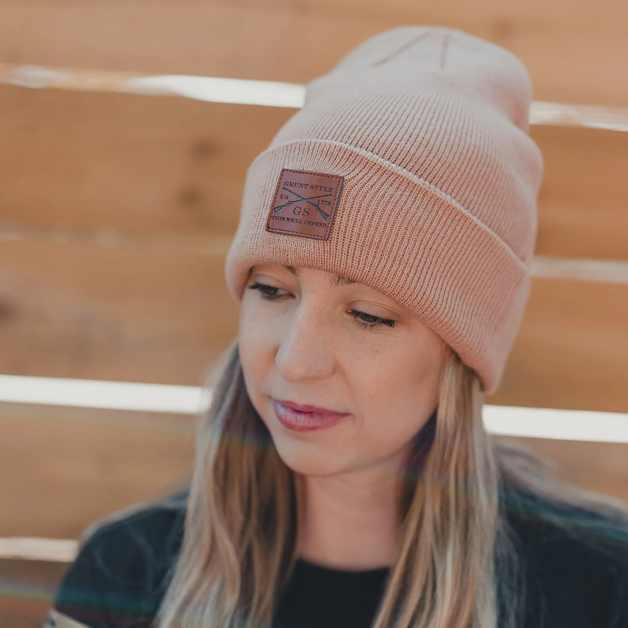 Cuffed Beanie - Desert Pink