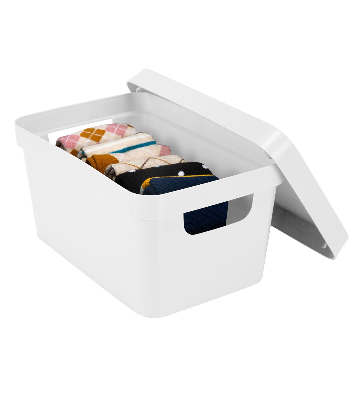 Simplify 10 White Vinto Storage Box With Lid