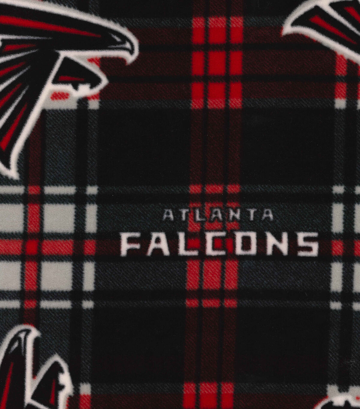 Fabric Traditions Atlanta Falcons Fleece Fabric Plaid