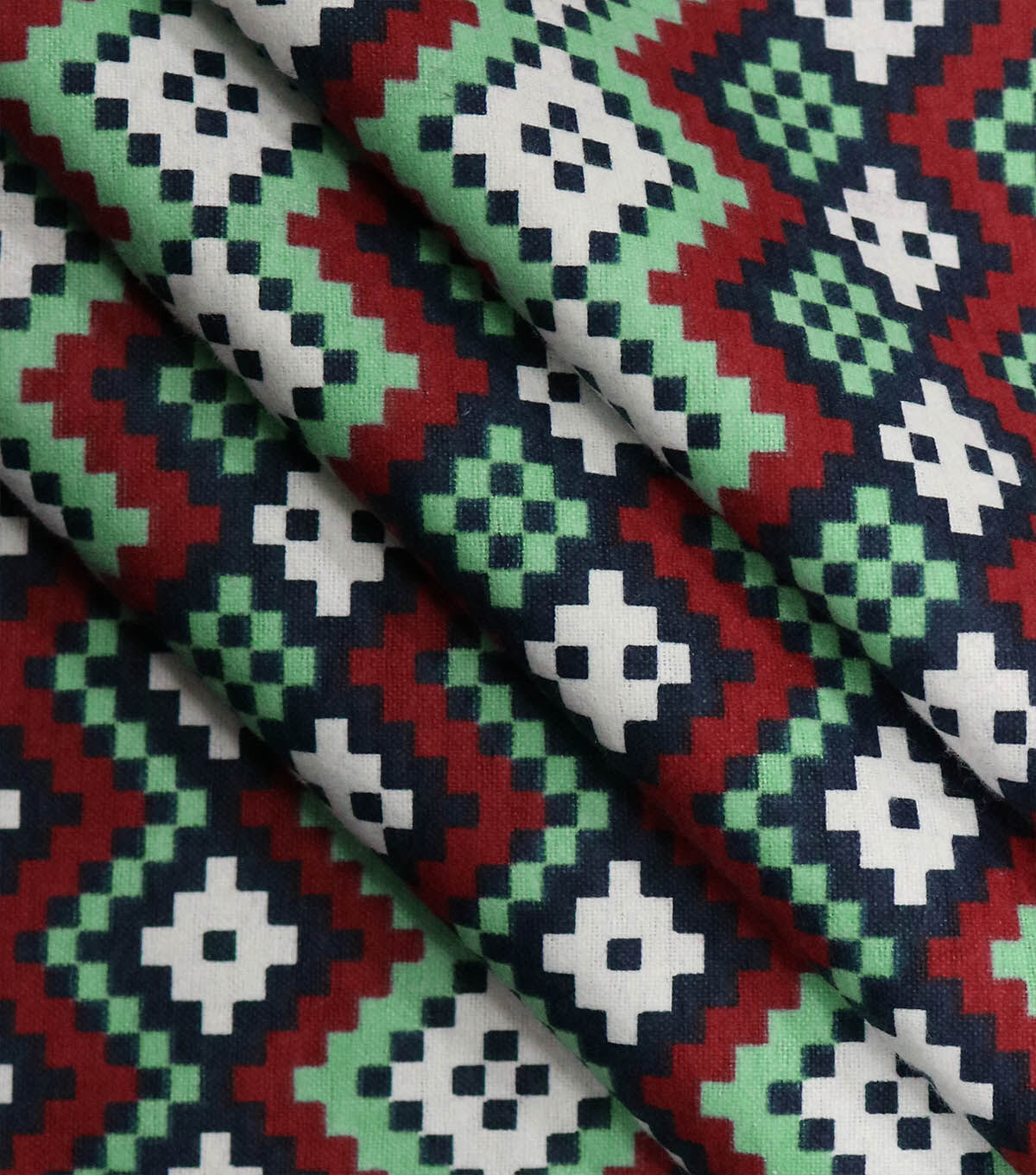 Multicolor Geometric Print Super Snuggle Flannel Fabric