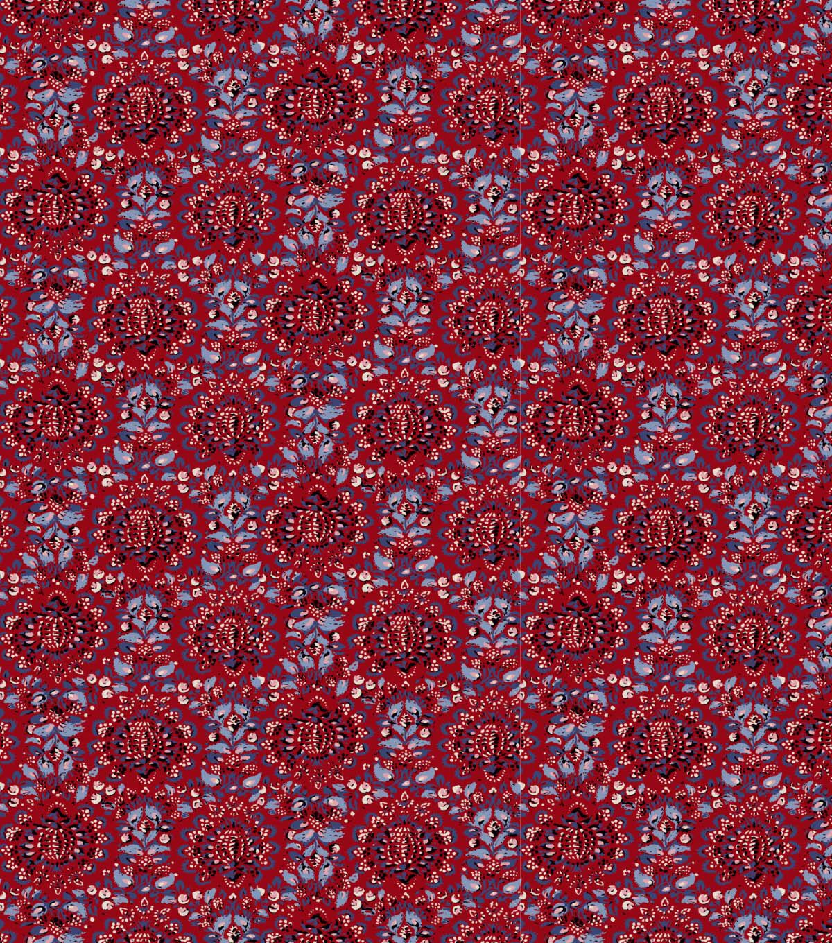 Springs Creative Red Bandana Cotton Fabric by Keepsake Calico