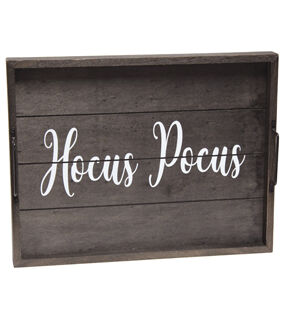 All The Rages Decorative Hocus Pocus Wood Serving Tray 15.50 x 12