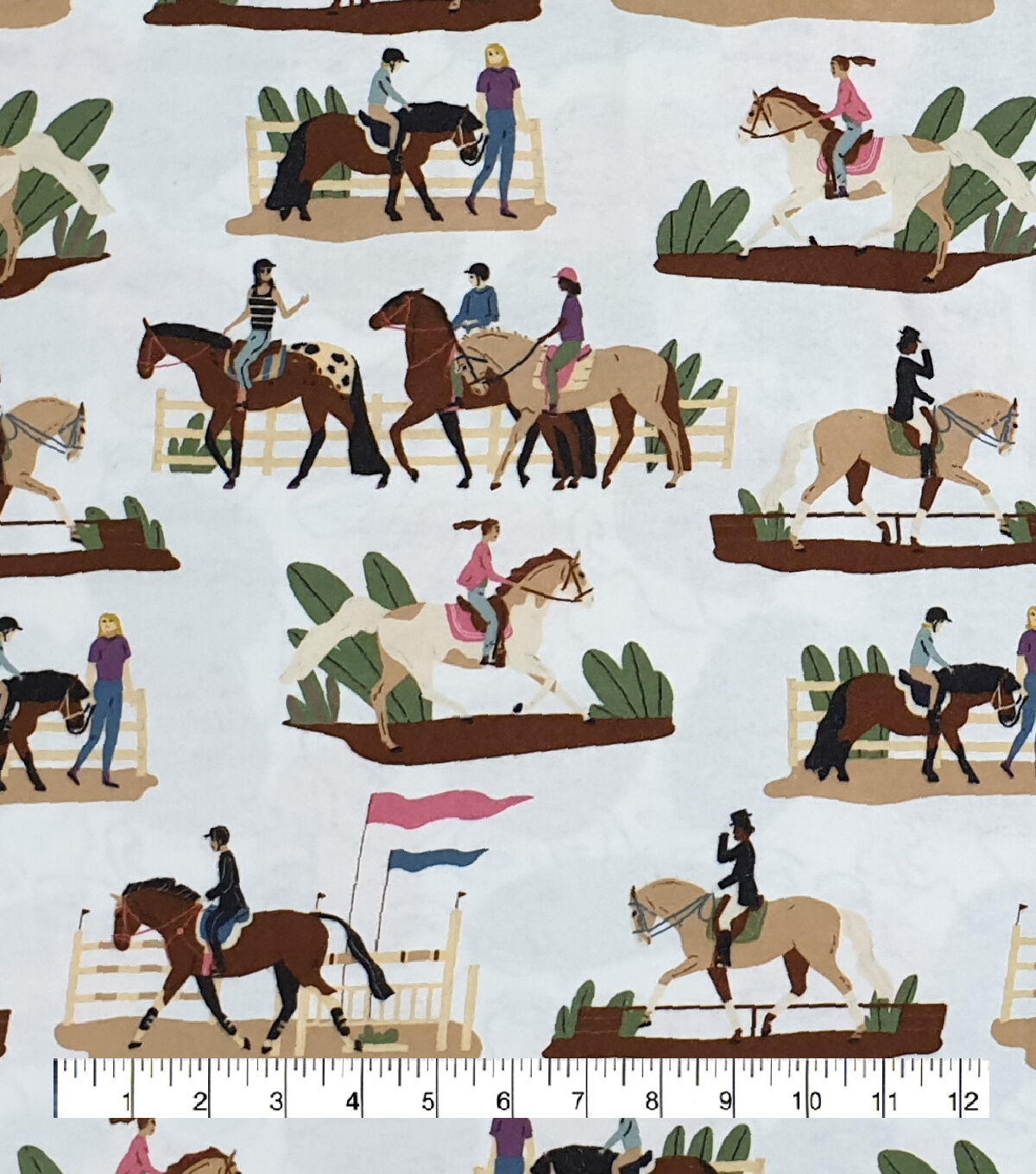Horses Super Snuggle Flannel Fabric