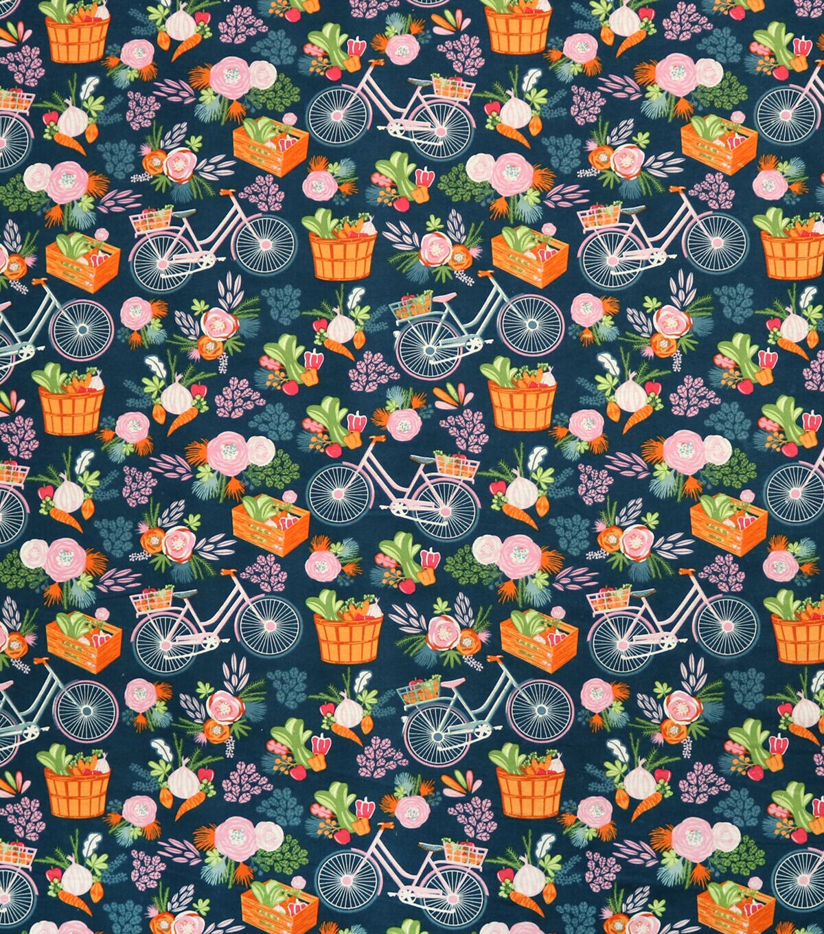Clean Eating Bicycles Super Snuggle Flannel Fabric