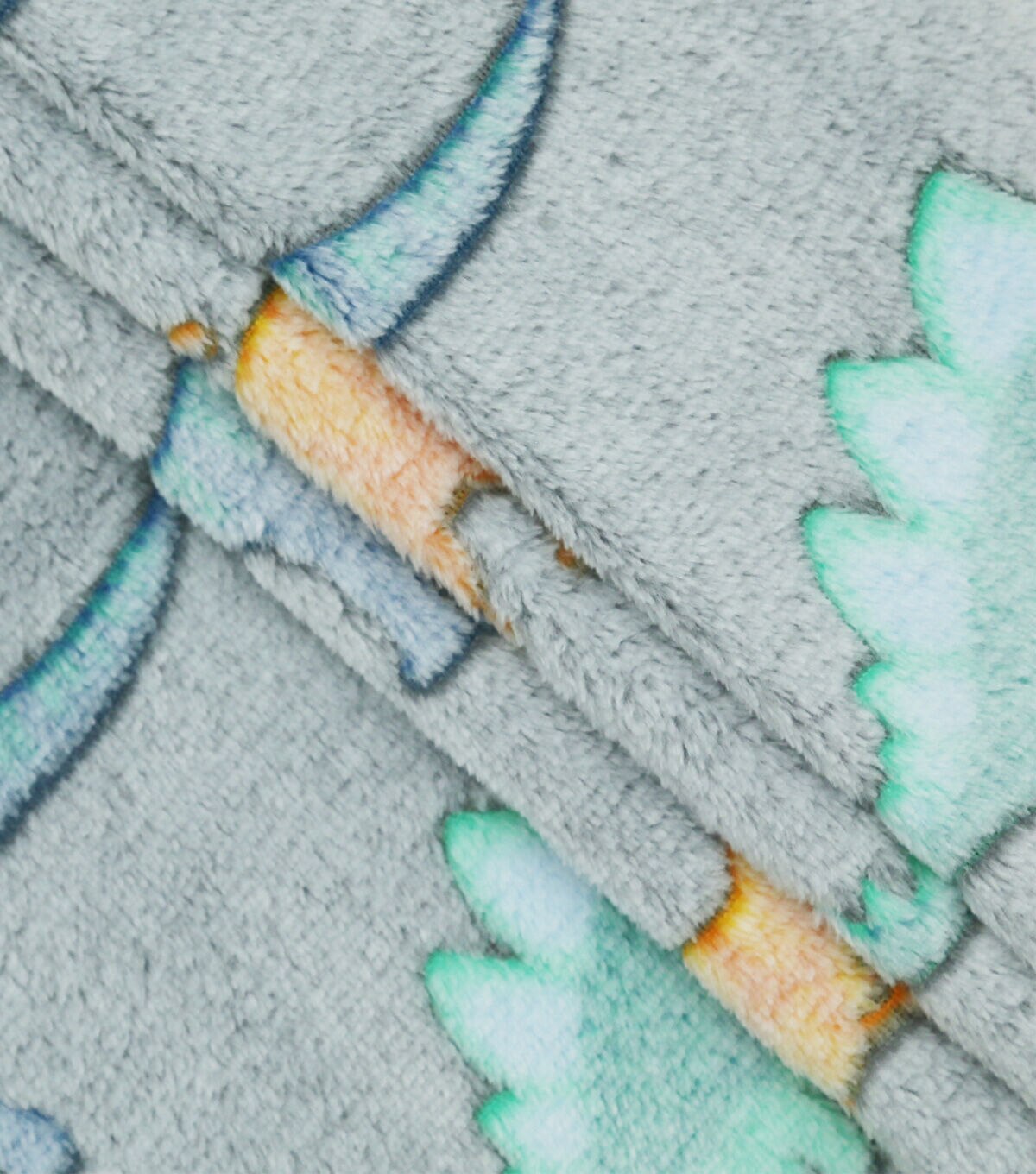 Sew Lush Dino Embossed Fleece Fabric