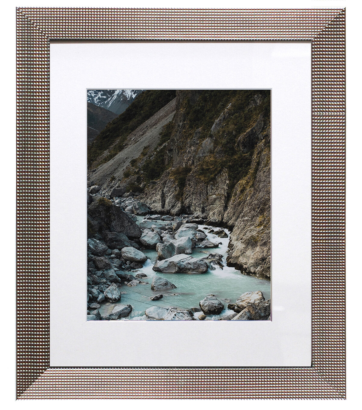 BP 16x20 Matted to 11x14 Silver Bump Wall Frame
