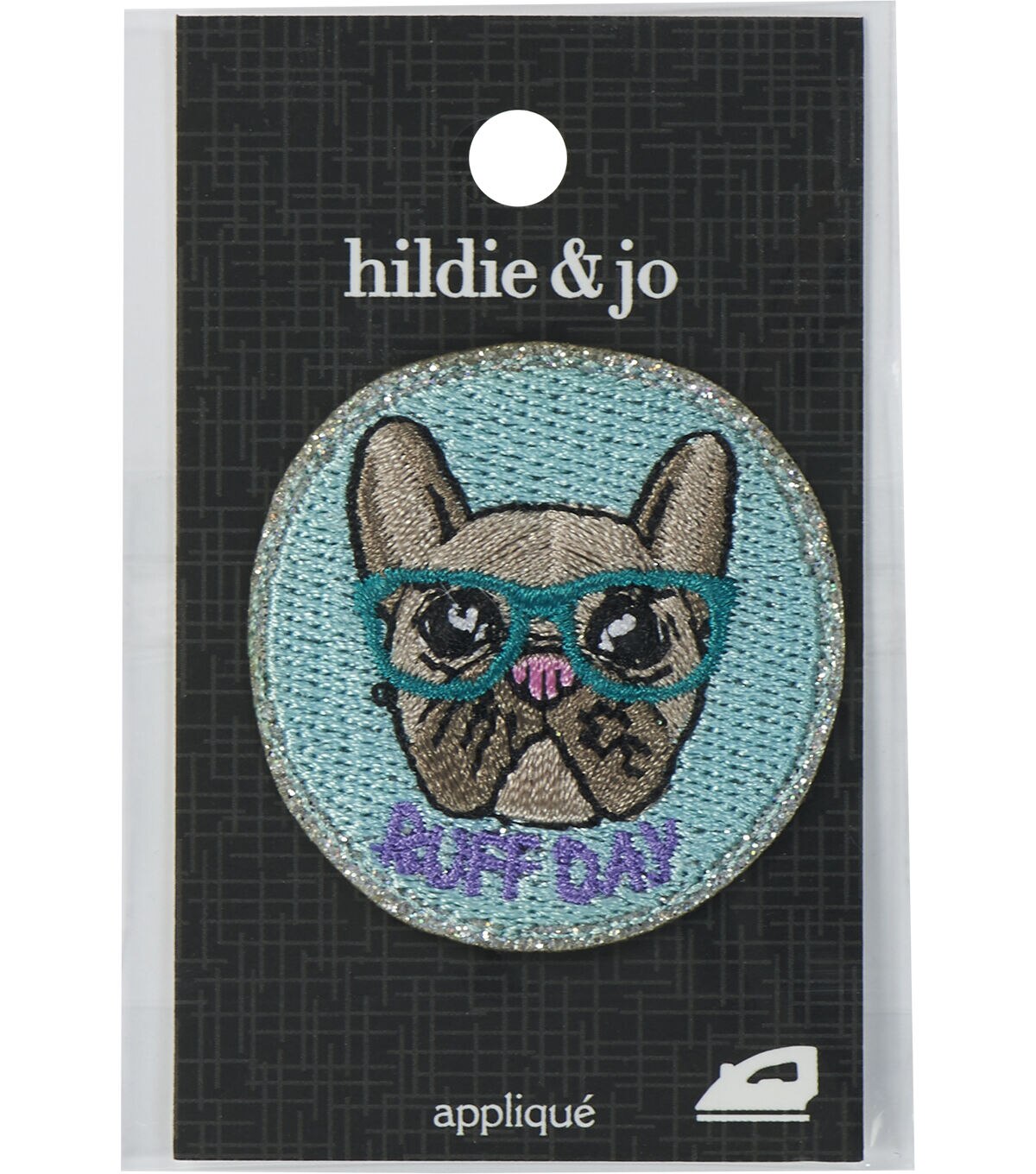1.5 Ruff Day & Bulldog Iron On Patch by hildie & jo