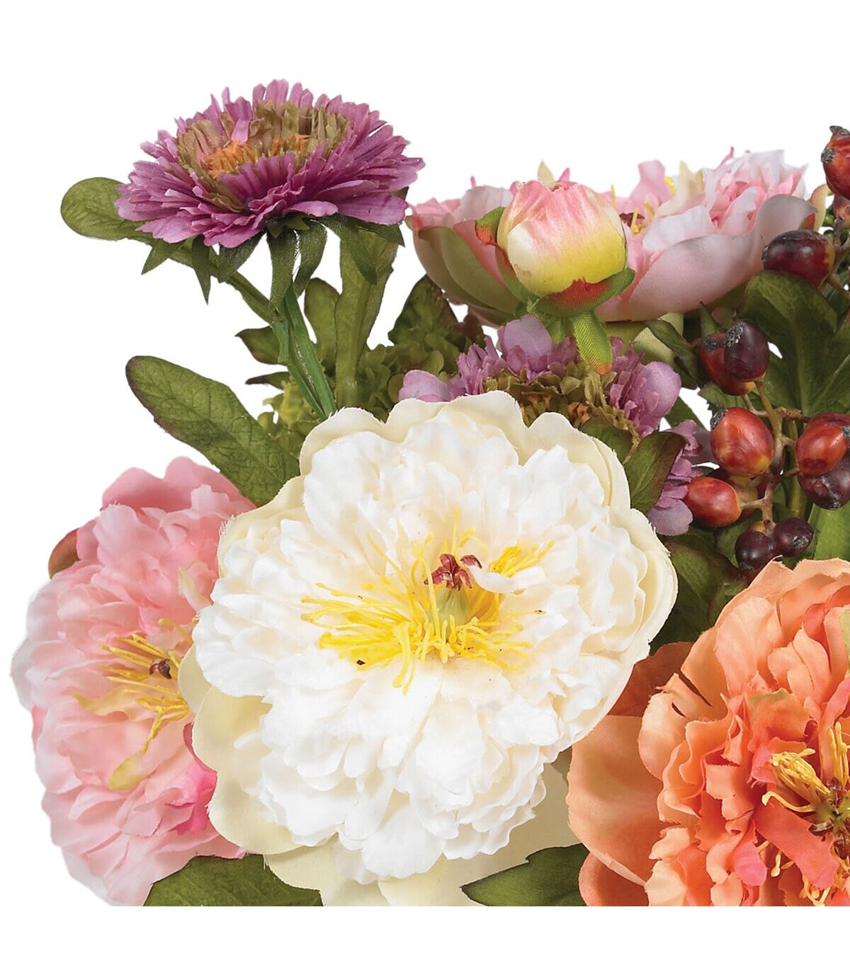 Nearly Natural Peony Silk Arrangement