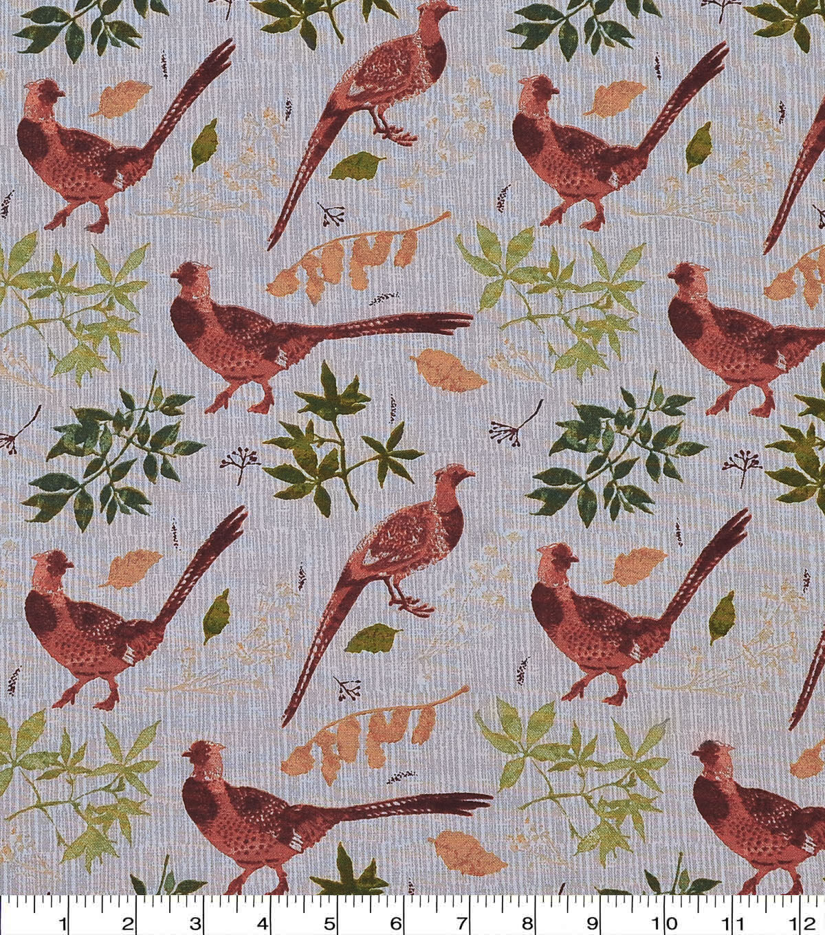 Pheasant in the Field Harvest Cotton Fabric