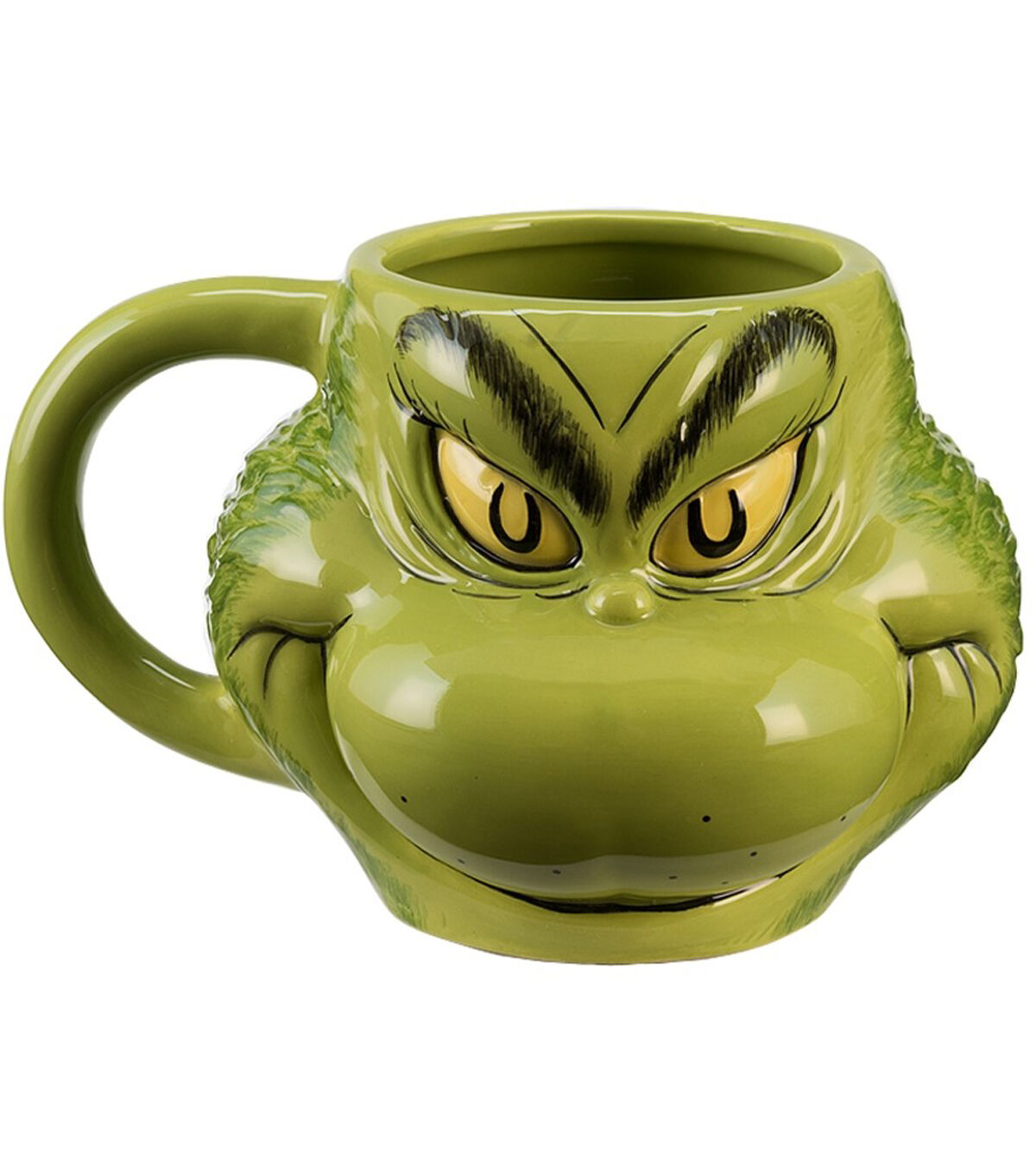 18oz Grinch Face Ceramic Sculpted Mug