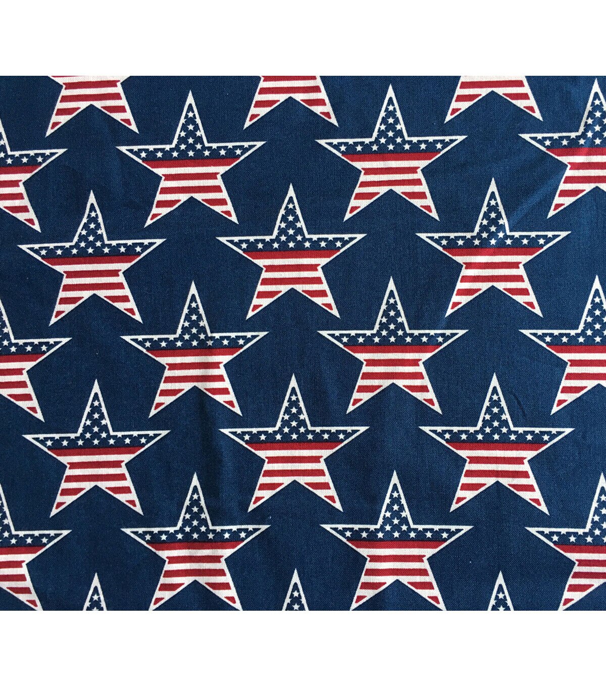 Flag Stars Patriotic Cotton Fabric