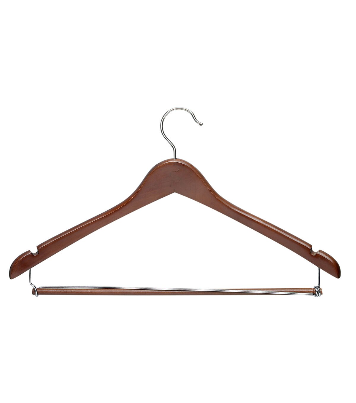 Honey Can Do 17.5 Cherry Wood Swivel Non Slip Suit Hangers 6pk