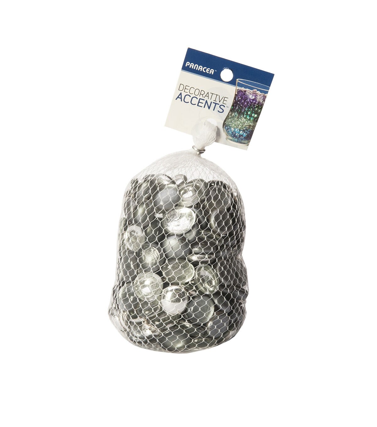 Panacea 42oz Gray Glass Gem Bowl Fillers