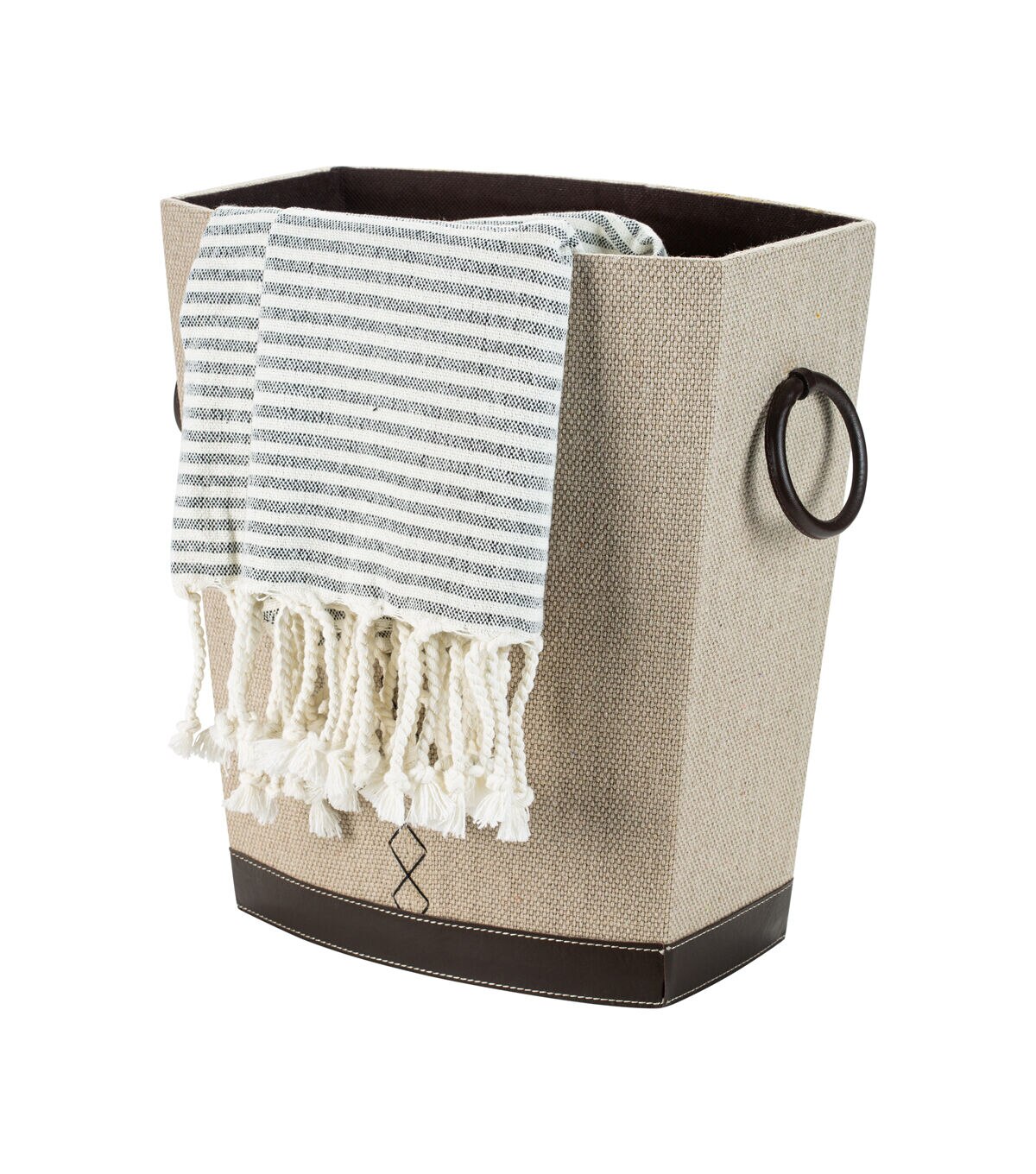 Organize It All 12 Beige Multi Purpose Basket With Handles