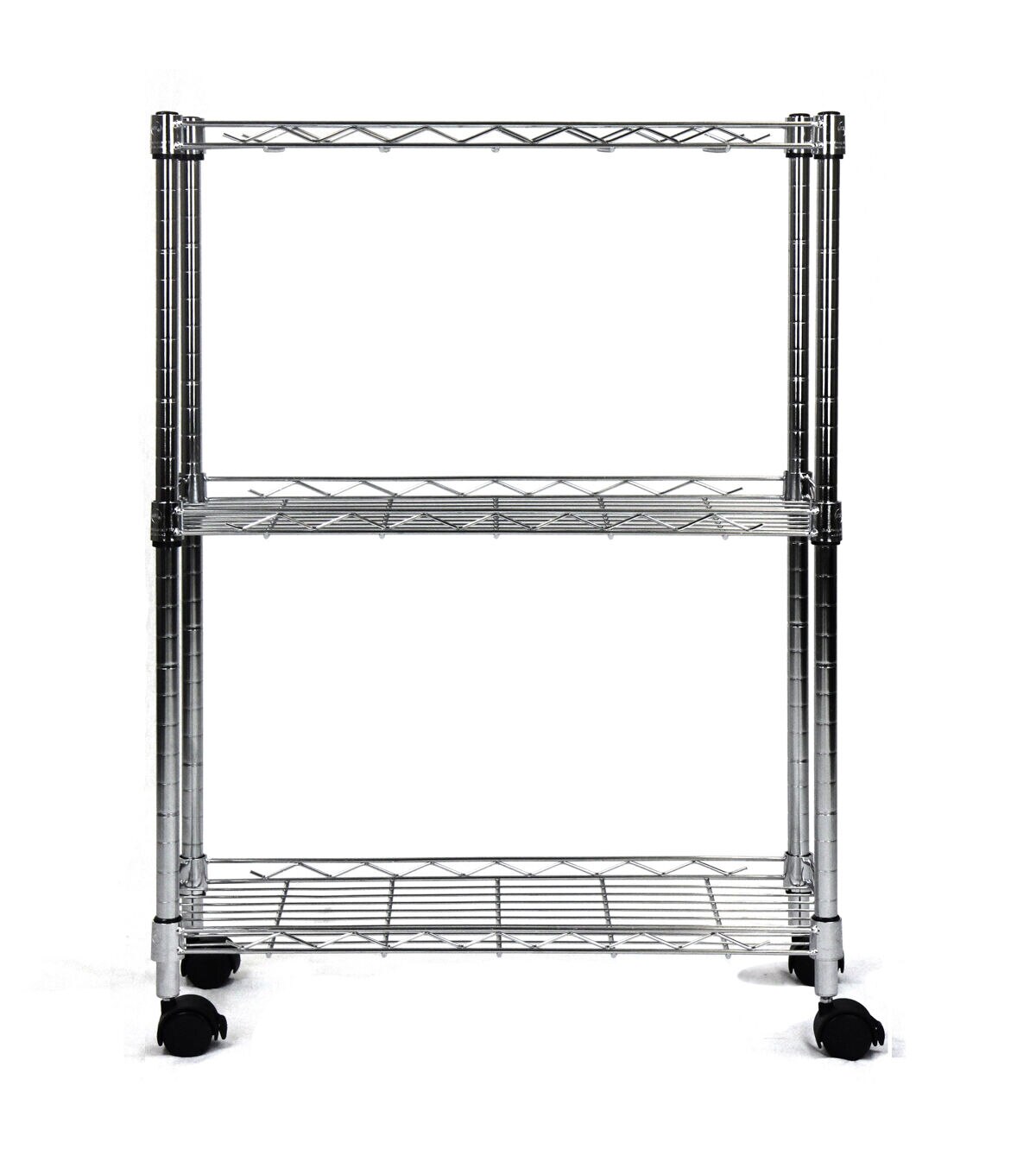 Oceanstar 22.5 Chrome 3 Tier Shelving All Purpose Utility Cart