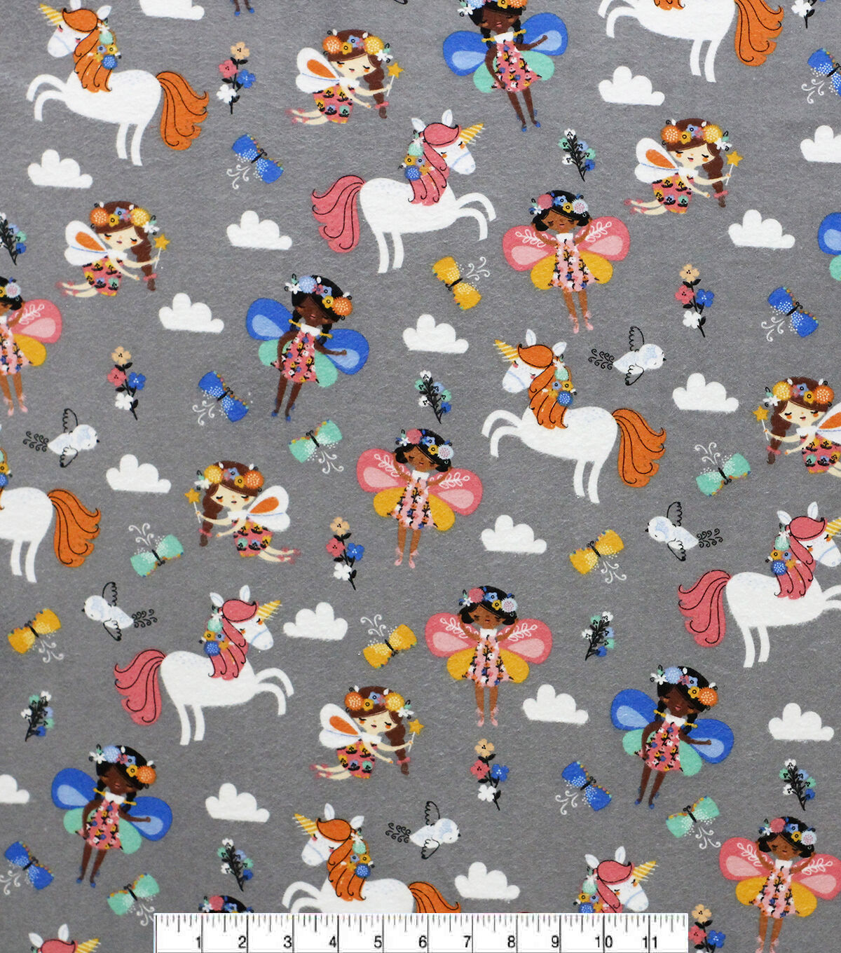 Floral Crown Fairies Super Snuggle Flannel Fabric