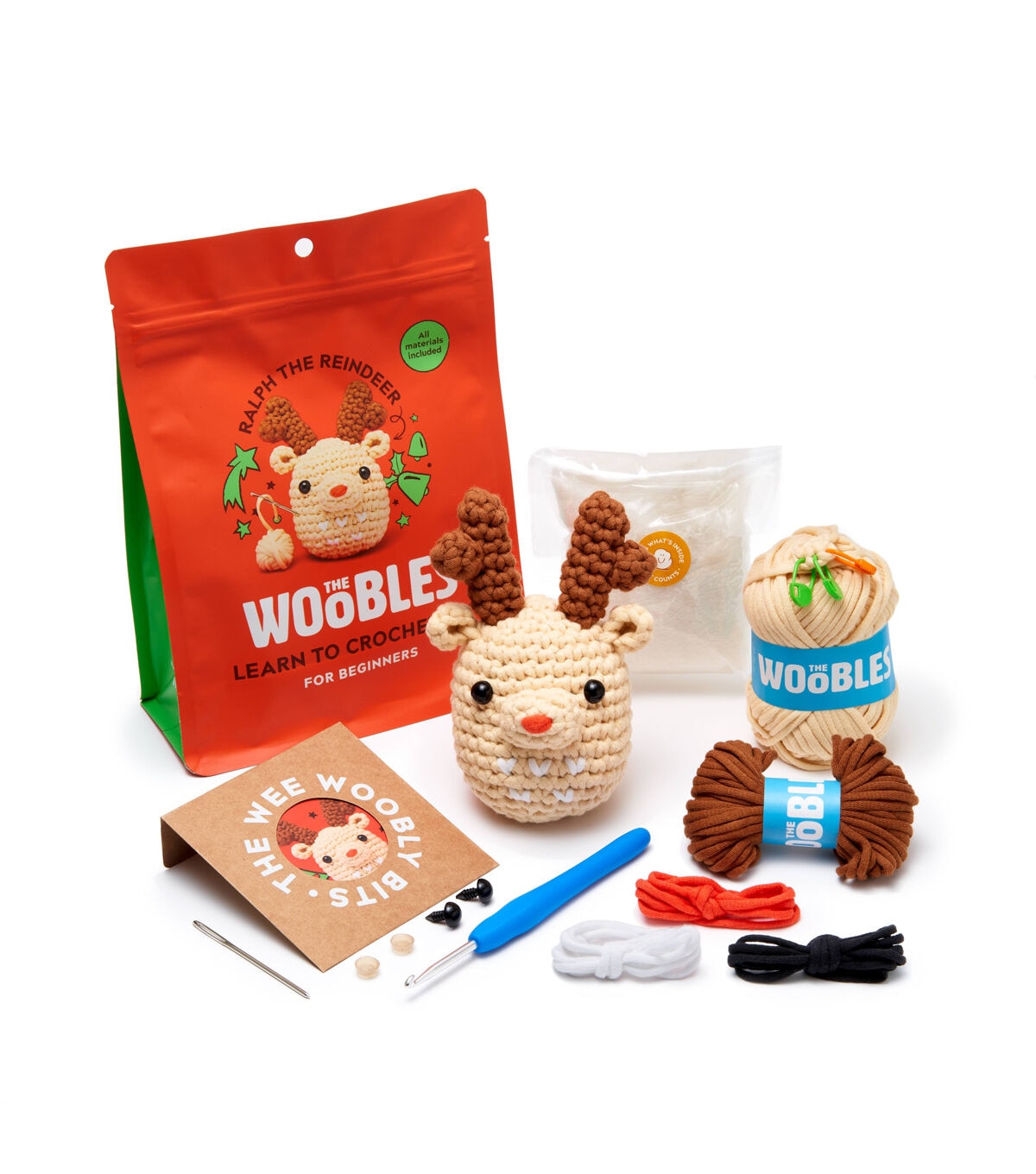 The Woobles 4.5 Ralph the Reindeer Crochet Kit