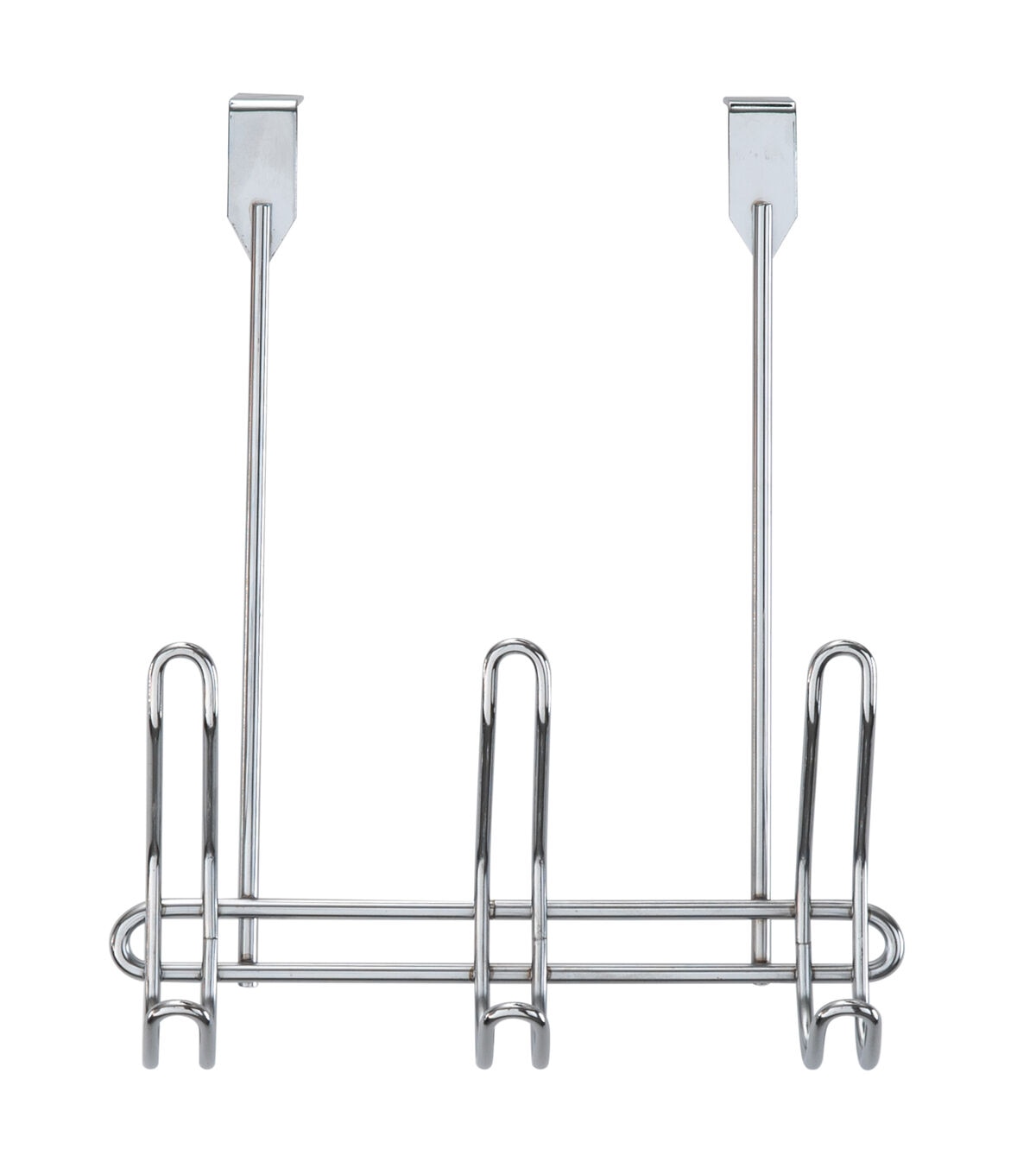 Simplify 11 Chrome Compact Over the Door 6 Hooks