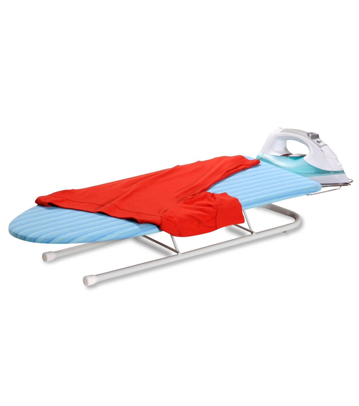 Honey Can Do 32 x 6 Blue Tabletop Ironing Board With Iron Rest