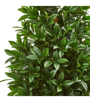 Nearly Natural 4ft. Bay Leaf Artificial Topiary Tree UV Resistant
