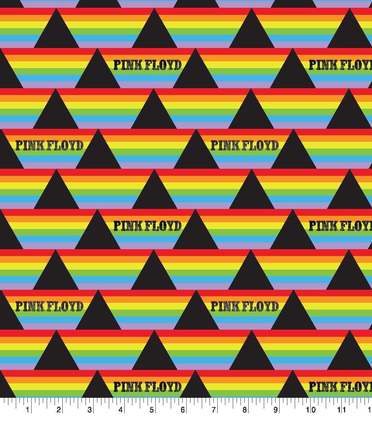 Pink Floyd Prism Stripe Cotton Fabric