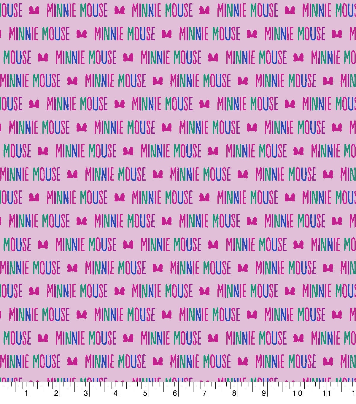 Minnie Mouse Editorial Bow Cotton Fabric