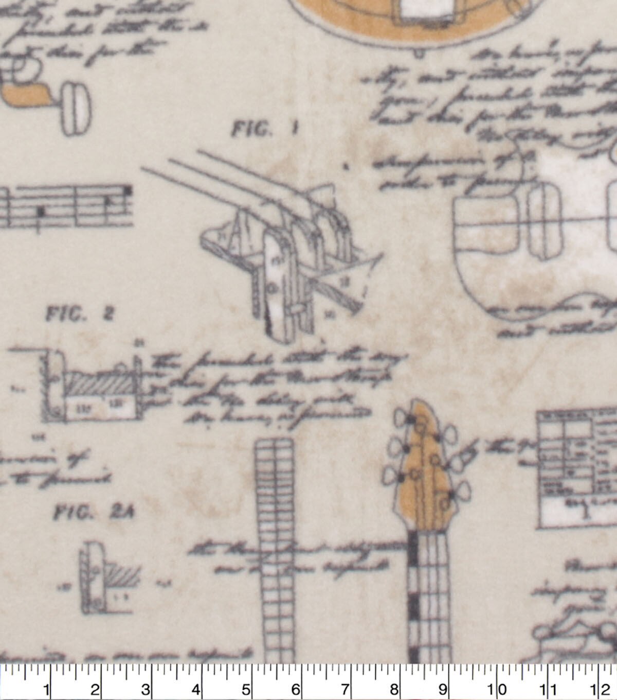 Songwriting Guitar Anti Pill Fleece Fabric