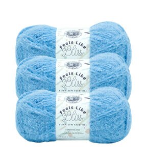 Lion Brand Feels Like Bliss 108yds Bulky Nylon Yarn 3 Bundle