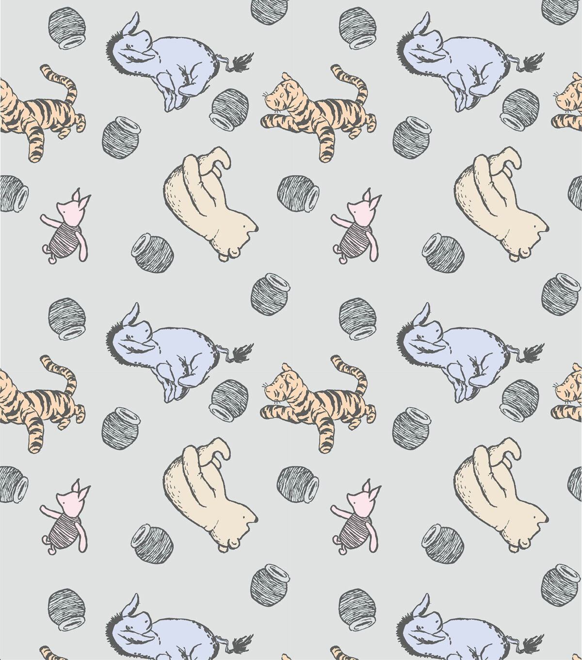 Winnie the Pooh Honey Minky Fleece Fabric