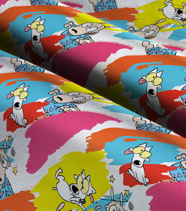 Rockos Modern Life Paint Cotton Fabric
