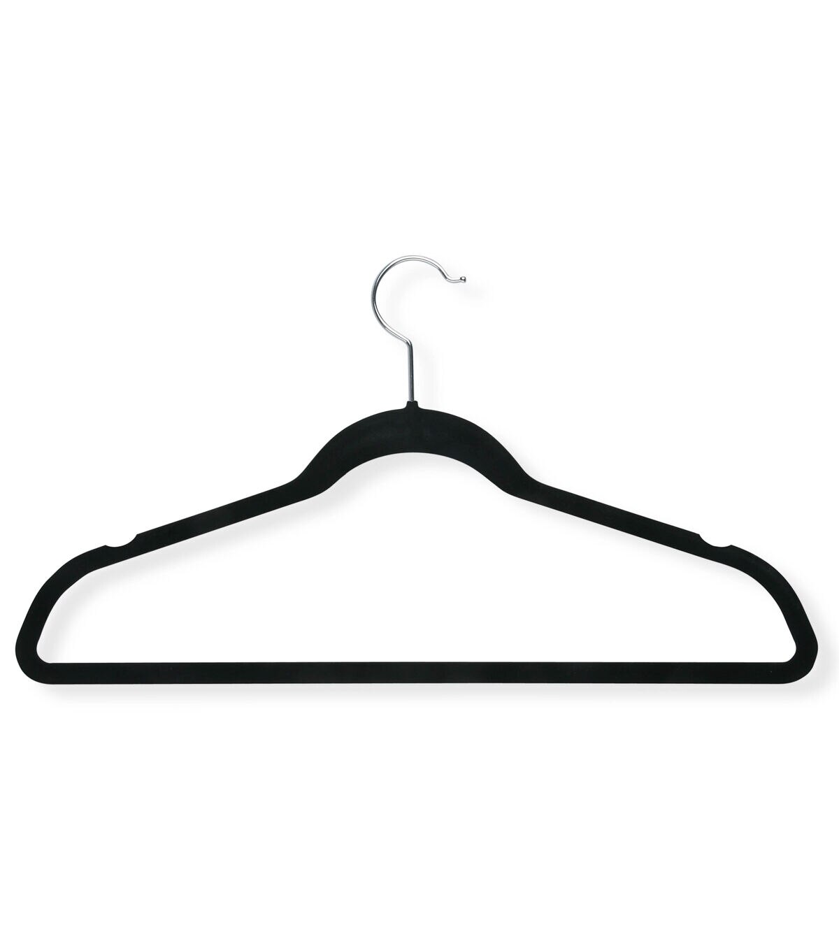 Honey Can Do 18 x 9.5 Black Velvet Non Slip Suit Hangers 20pk