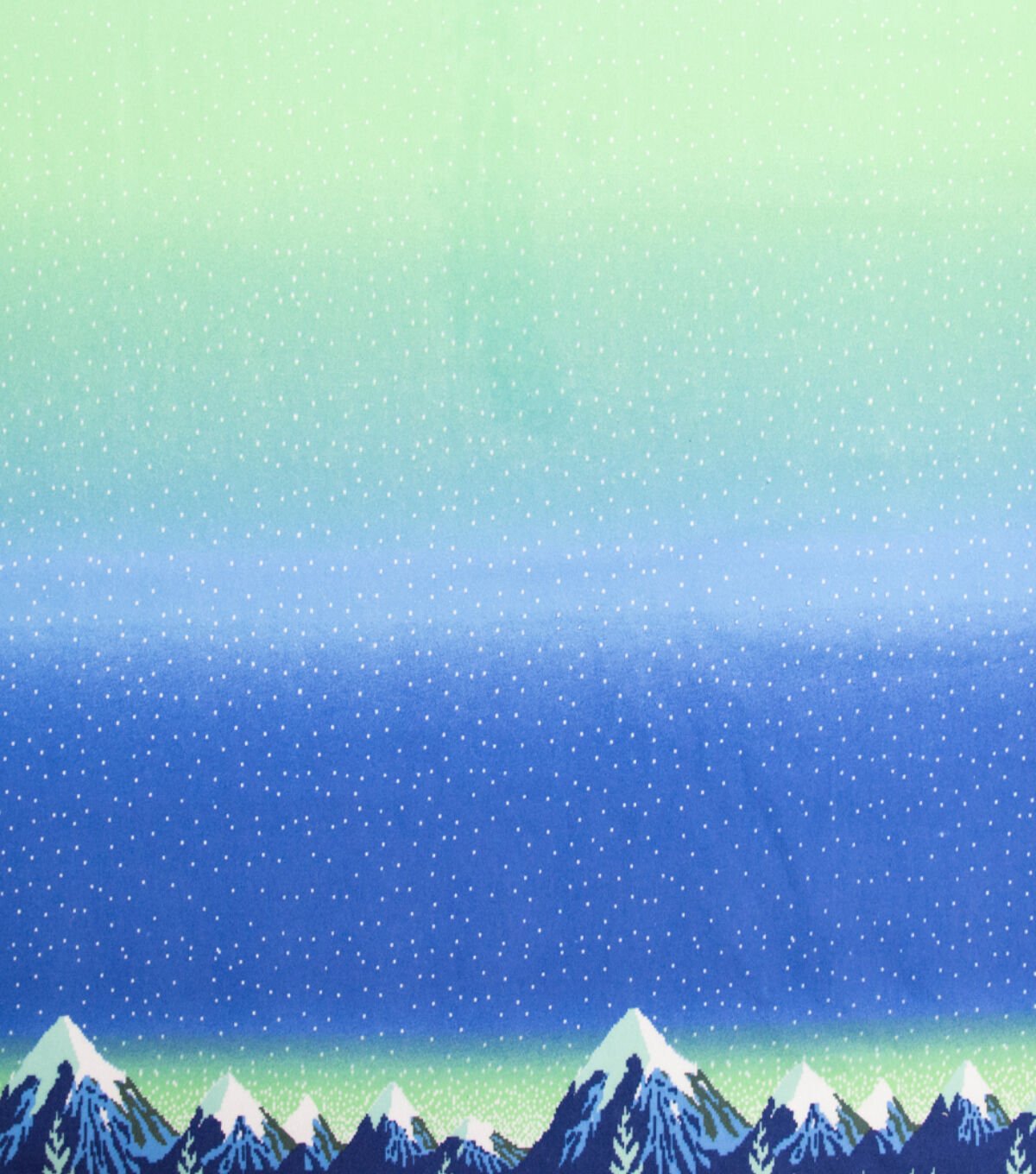 Multi Color Pixal Landscape Super Snuggle Flannel Fabric