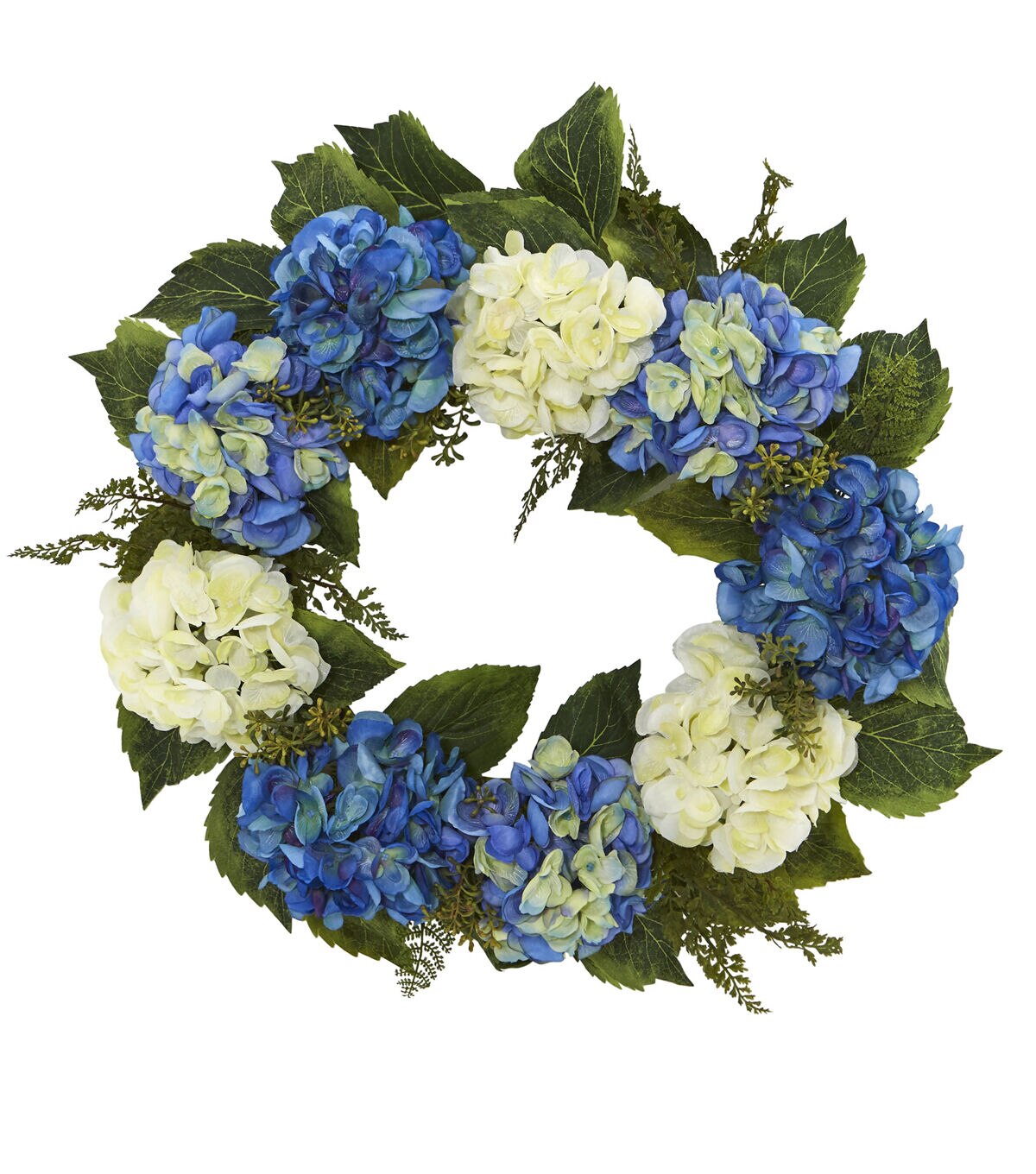 Nearly Natural 24 Hydrangea Wreath