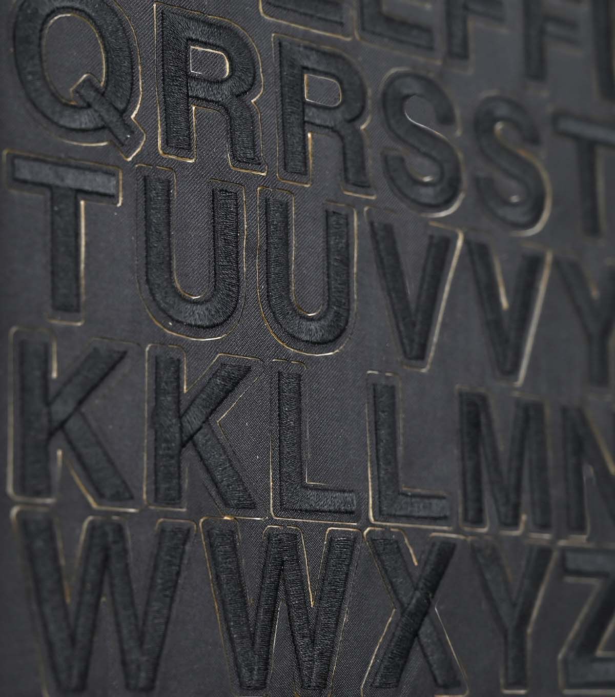 1 Black Iron On Letters 1 Sheet by hildie & jo