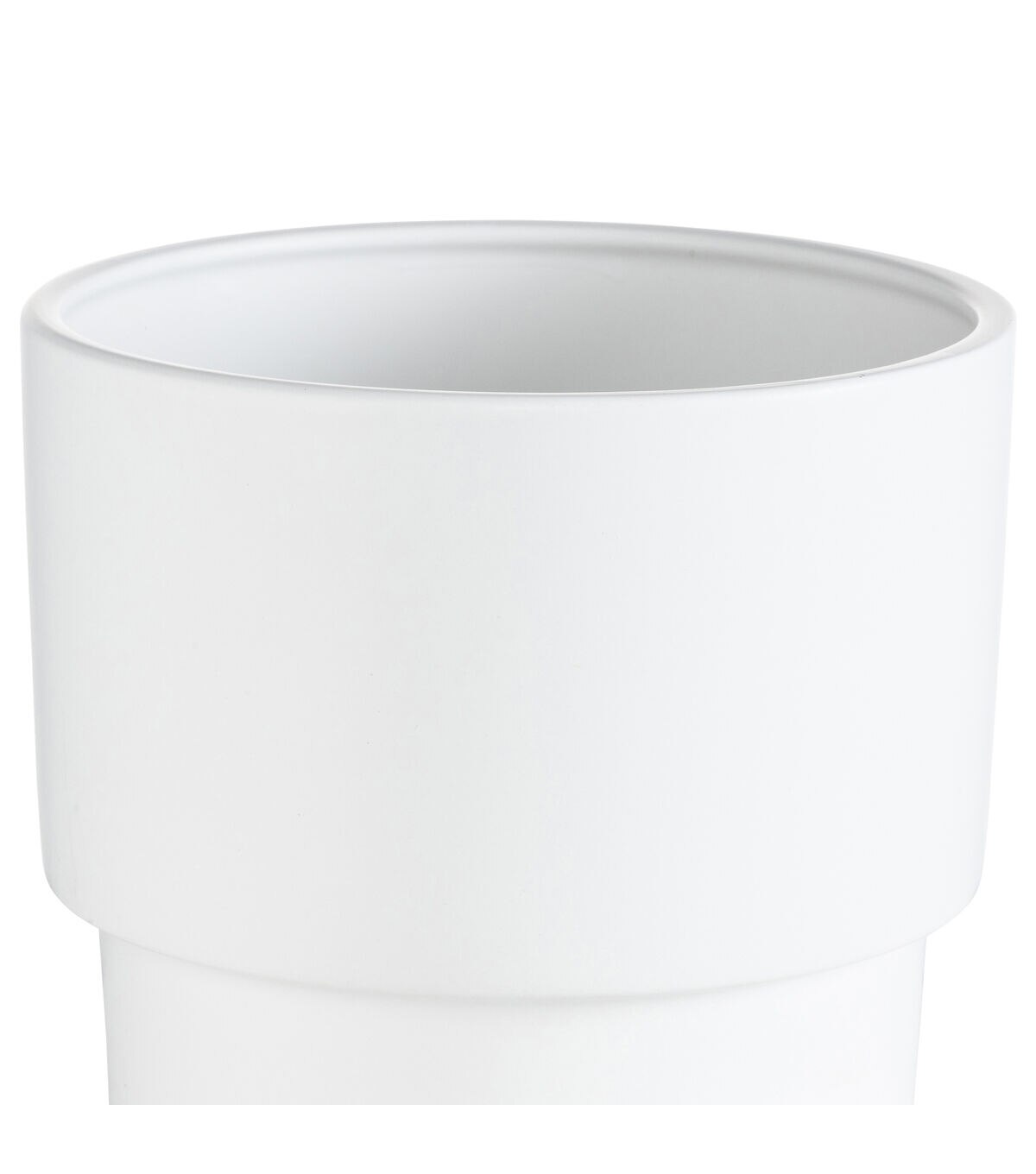 9 White Ceramic Container by Bloom Room