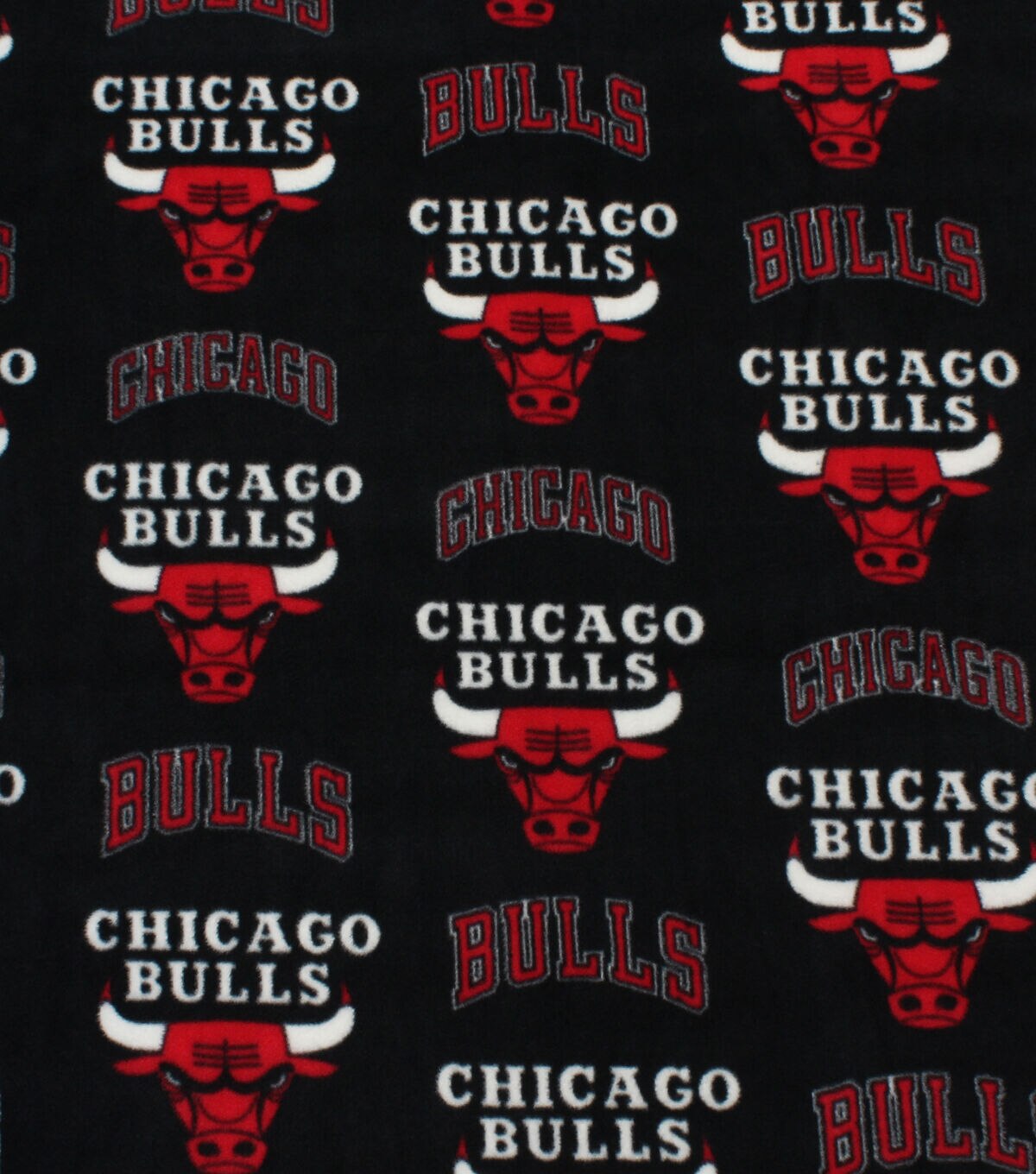 Chicago Bulls Fleece Fabric Toss