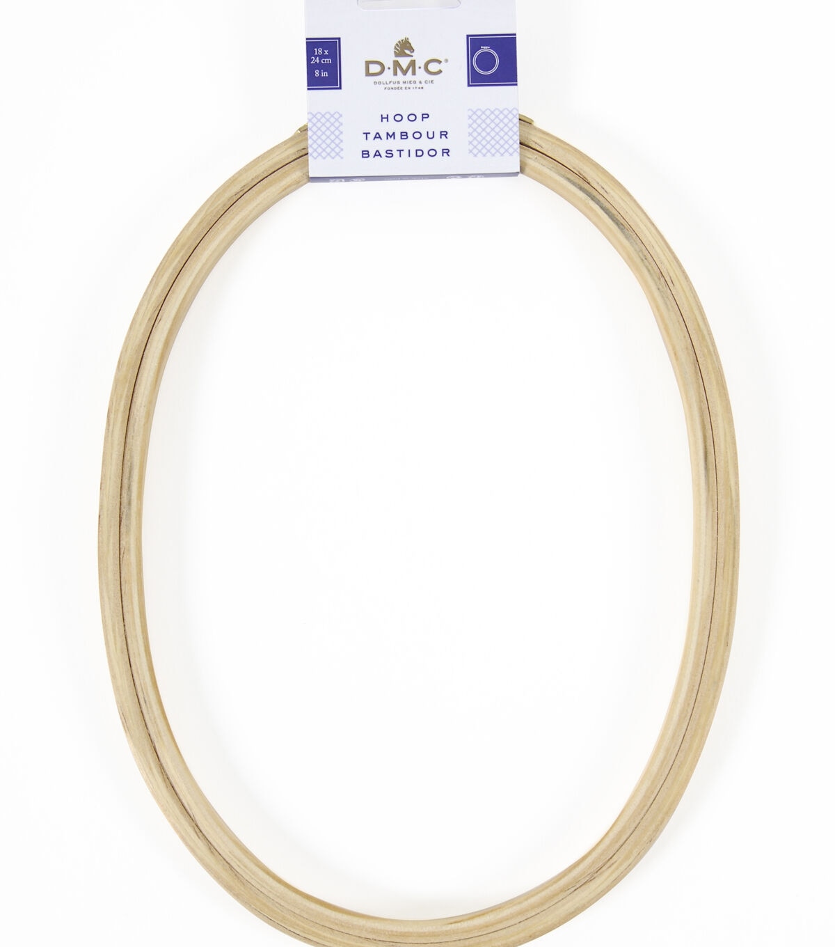 DMC 8 Oval Wooden Embroidery Hoop