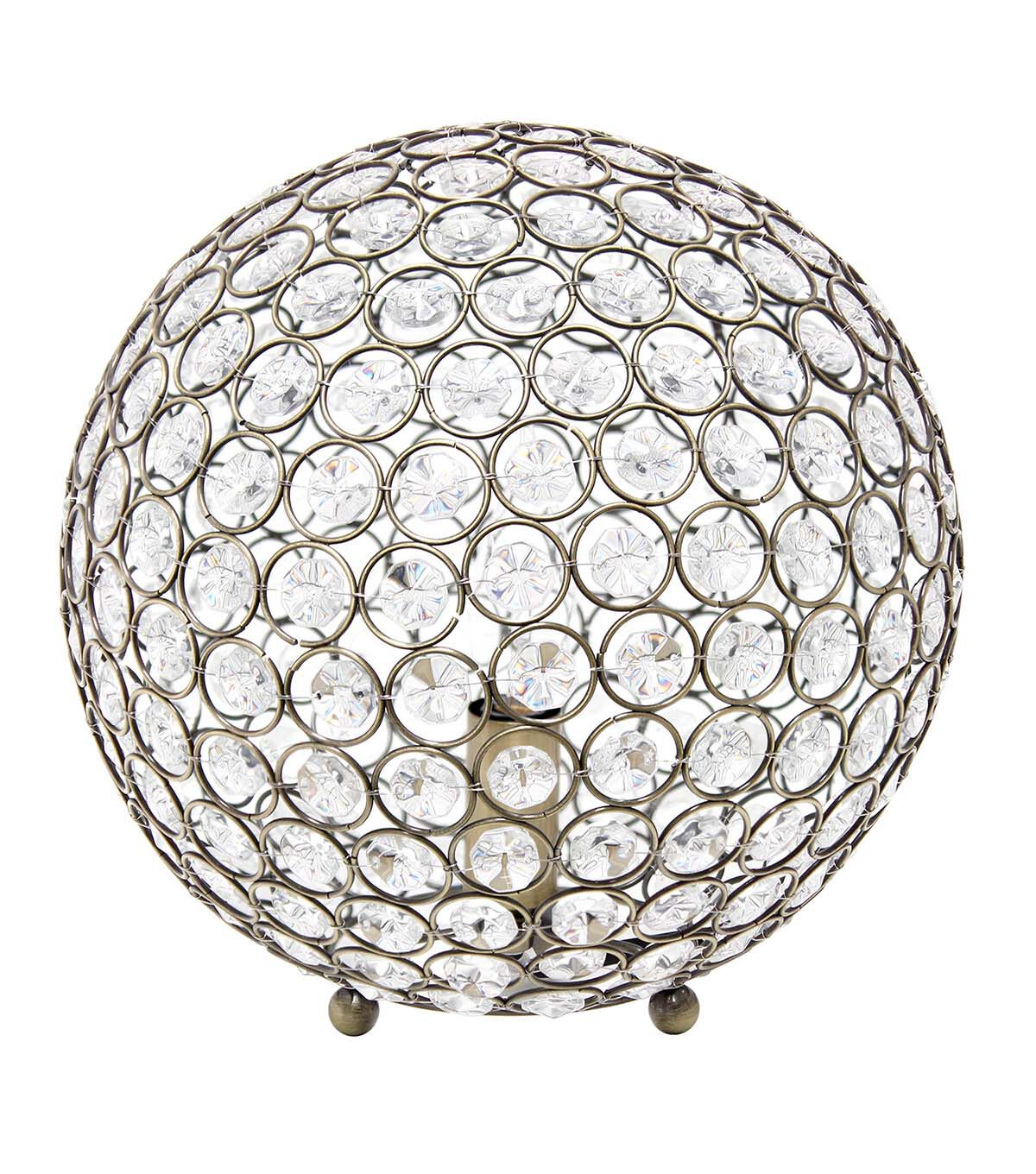 All The Rages 10 Metal Crystal Sphere Lamp