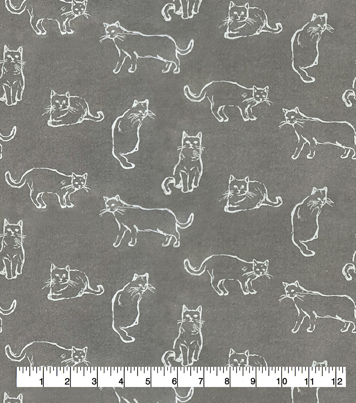 Cats Super Snuggle Flannel Fabric