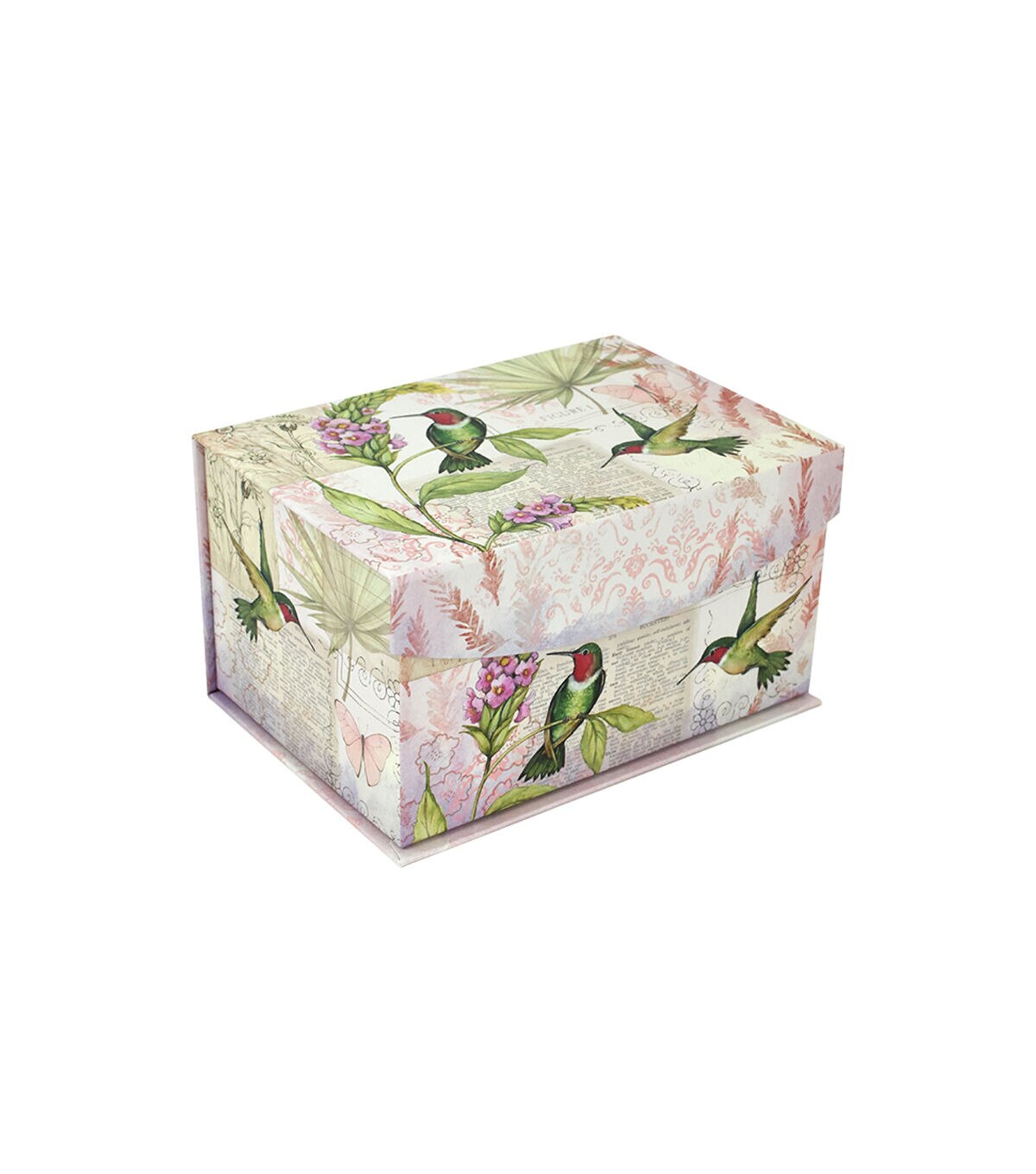8 Pink Hummingbirds Fliptop Box by Place & Time