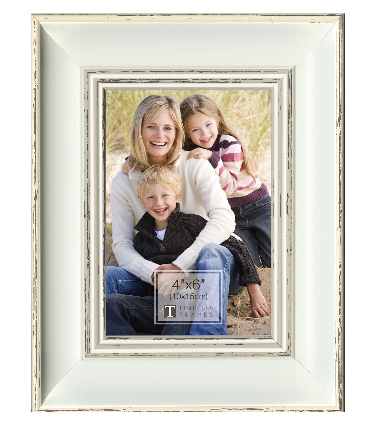 Timeless 4 x 6 Della White Tabletop Picture & Wall Frame